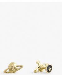 Vivienne Westwood Suzon Logo-engraved Brass Cufflinks - Metallic
