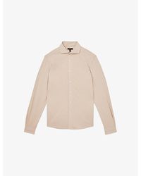 Reiss - Bobby Regular-Fit Cutaway-Collar Modal-Blend Shirts - Lyst
