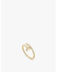 Cartier - Juste Un Clou 18Ct- And 0.08Ct Brilliant-Cut Diamond Ring - Lyst