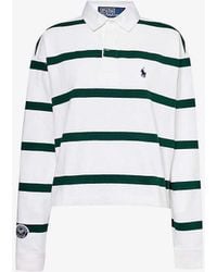 Polo Ralph Lauren - X Wimbledon Brand-patch Cotton-jersey Polo Shirt - Lyst