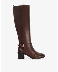 Dune - Tilbys Leather Heeled Leather Knee-High Boots - Lyst