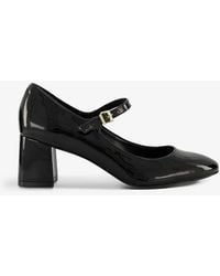 Dune - Alenna Block-heel Mary Jane Faux-leather Courts - Lyst
