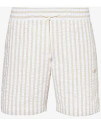 CHE - Marinero Stripe-pattern Cotton Shorts - Lyst
