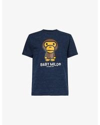A Bathing Ape - Baby Milo Graphic-Print Cotton T-Shirt - Lyst