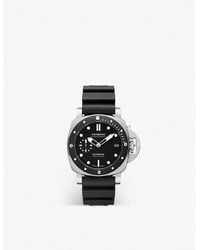 Panerai - Pam00683 Submersible Stainless-steel And Rubber Automatic Watch - Lyst