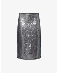 Camilla & Marc - Facade Sequin Woven Midi Skirt - Lyst