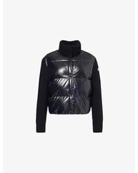 Moncler - Cardigan With Down Insert - Lyst