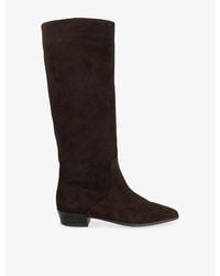 Dune - Torrie Suede Knee-High Boots - Lyst