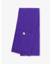Sandro - Ribbed Wool And Cashmere Scarf - Lyst