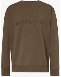 Givenchy - Logo-print Slim-fit Cotton-jersey Sweatshirt X - Lyst