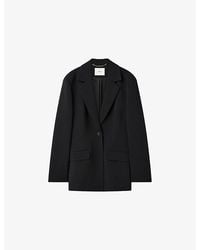 JOSEPH - Fallon Comfort Cady Woven Jacket - Lyst