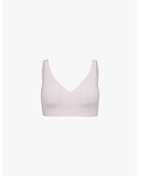Sloggi - Zero Feel 2.0 Soft Non-Wired Stretch-Woven Bra - Lyst