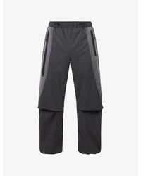 Nike - Wide-Leg Elasticated-Waist Stretch-Woven Trousers - Lyst