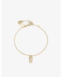 Jimmy Choo - Jc Pearl Cube Brass Bracelet - Lyst