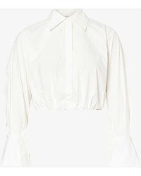 Jonathan Simkhai - Blythe Cropped Cotton Shirt - Lyst