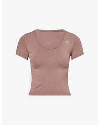 GYMSHARK - Everyday Seamless Slim-Fit Crew Neck Jersey T-Shirt - Lyst