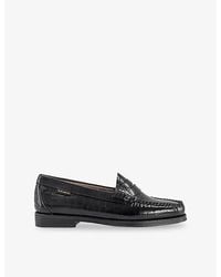 G.H. Bass & Co. - Weejun Ii Embossed Leather Loafers - Lyst