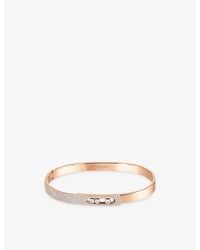 Messika - Move Noa Bangle Pavé Pm 18Ct Rose- And 0.95Ct Diamond Bangle - Lyst