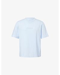 Nike - Dri-Fit Logo-Text Print Woven T-Shirt - Lyst