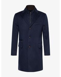 Corneliani - Single-Breasted Cashmere Coat - Lyst