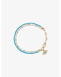 Astley Clarke - Fine Biography Evil Eye 18Ct- Plated Sterling- Bracelet - Lyst