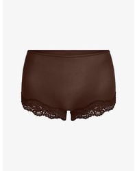 Skims - Fits Everybody Lace-Trim Stretch-Woven Boy Shorts - Lyst