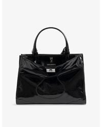 Zadig & Voltaire - Jack Branded Patent-Leather Handbag - Lyst