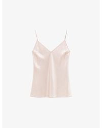 JOSEPH - Clea V-Neck Silk-Satin Camisole Top - Lyst