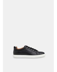 Whistles - Koki Lace-up Low-top Leather Trainers - Lyst