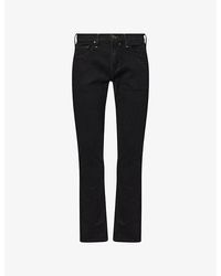 PAIGE - Federal Slim-Fit Cotton-Blend Jeans - Lyst