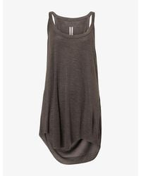 Rick Owens - Gigi Scoop-Neck Wool And Silk-Blend Tank Top - Lyst