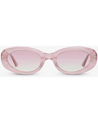 Gentle Monster - July Pc6 Oval-frame Graduated-lens Acetate Sunglasses - Lyst