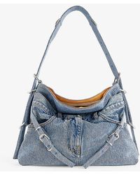 Givenchy - Voyou Medium Denim Shoulder Bag - Lyst