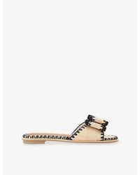 KG by Kurt Geiger - Robbie Slim Woven Sandals - Lyst