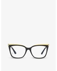 Cartier - Ct0033o Cat Eye-frame Acetate And Metal Glasses - Lyst