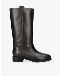 Aeyde - Leather Theo Knee-High Boots - Lyst