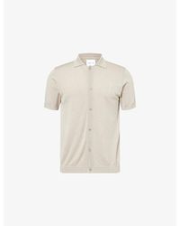 Raith - Pedro Button-Up Knitted Polo Shirt - Lyst