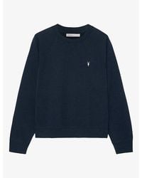 AllSaints - Harlow Ramskull Raglan Jersey Jumper - Lyst