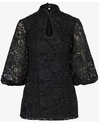 Huishan Zhang - Chao Floral-embroidered Lace Top - Lyst