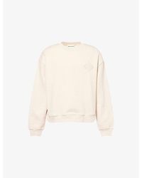 The Couture Club - Borg Emblem Crewneck Cotton-Jersey Sweatshirt - Lyst