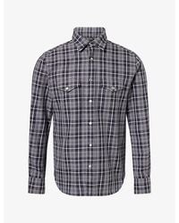 Tom Ford - Checked Slim-Fit Cotton Shirt - Lyst