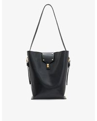 AllSaints - Miro Branded-hardware Leather Shoulder Bag - Lyst