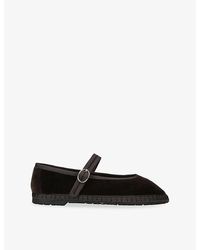 Flabelus - Pierre Cotton-Velvet Ballet Flats - Lyst