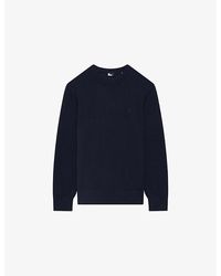 The Kooples - Logo-Embroidered Crewneck Wool Jumper - Lyst