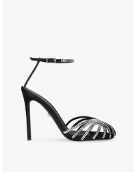ALEVI - Penelope 110 Embellished Satin Pumps - Lyst