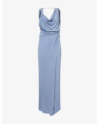 SIR. - Olenna Knot-Detail Stretch-Jersey Gown - Lyst