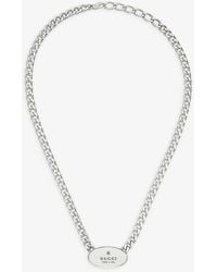 Gucci - Trademark Engraved Sterling- Necklace - Lyst