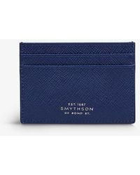 Smythson - Panama Calfskin-leather Card Holder - Lyst