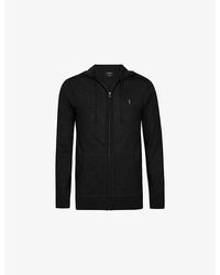 AllSaints - Mode Zipped Merino-Wool Hoody - Lyst