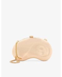 Dune - Eline Metal Clutch Bag With Chain - Lyst